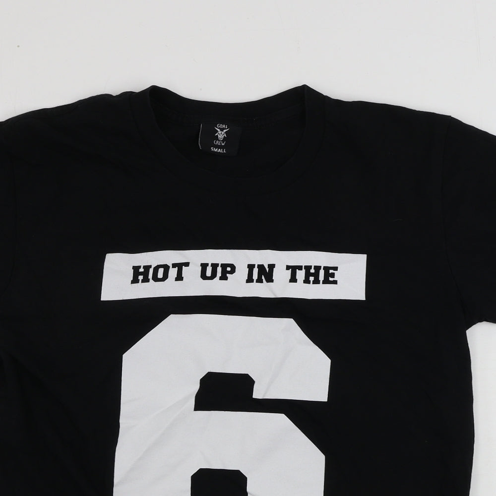 goat crew  Womens Black   Basic T-Shirt Size S