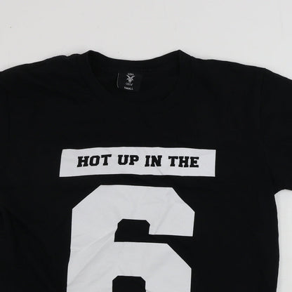 goat crew  Womens Black   Basic T-Shirt Size S