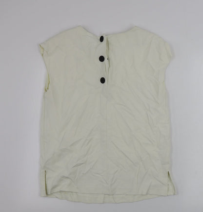 Marks and Spencer Womens Ivory   Basic Tank Size 10