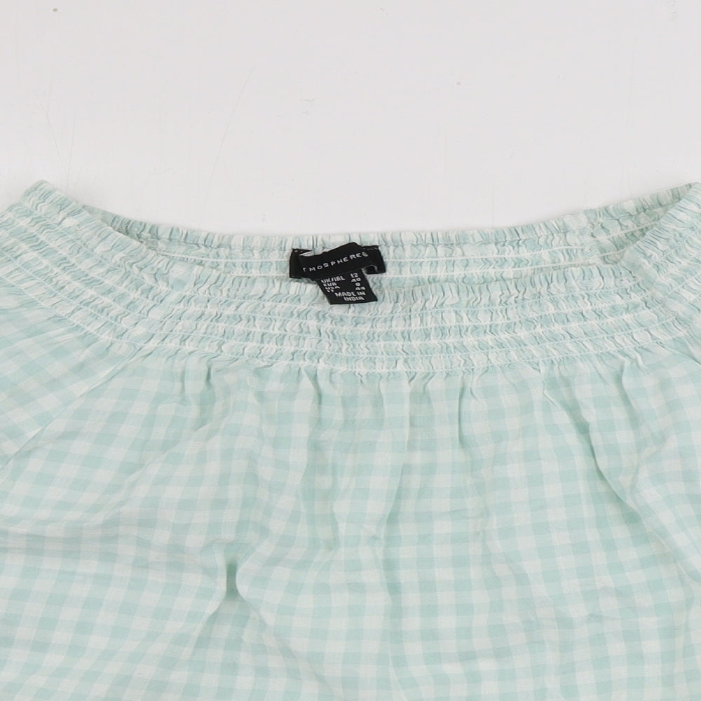 Womens UK Size 8 Atmosphere Green Basic Tank