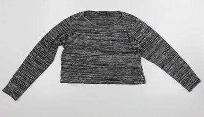 Boohoo Womens Grey   Basic T-Shirt Size 10