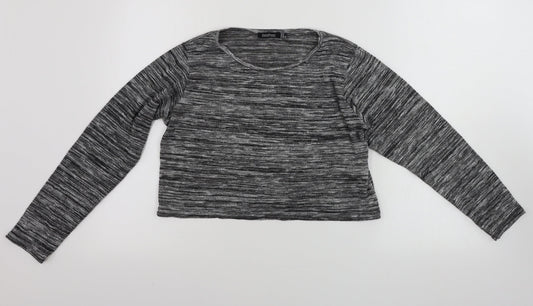 Boohoo Womens Grey   Basic T-Shirt Size 10