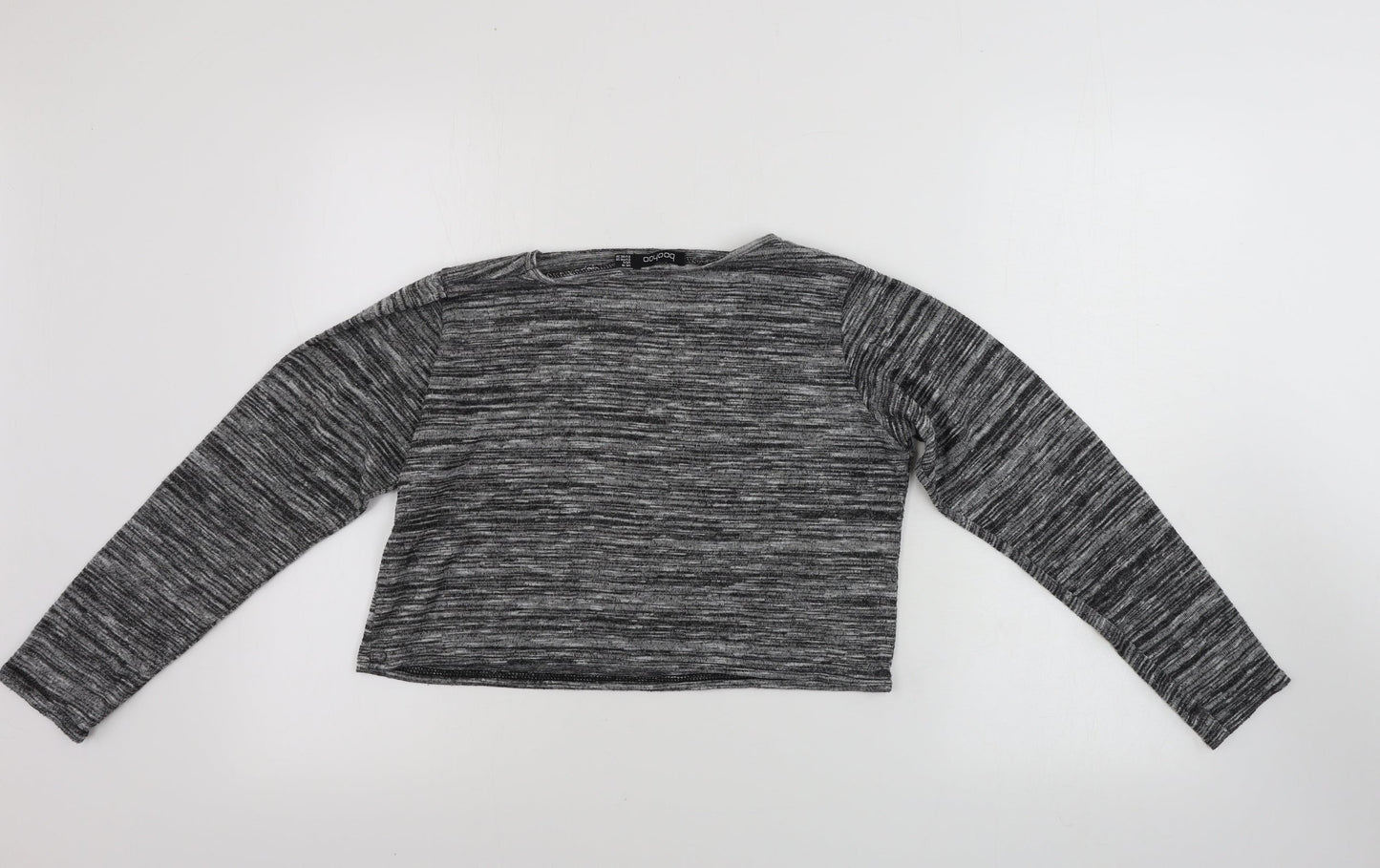 Boohoo Womens Grey   Basic T-Shirt Size 10