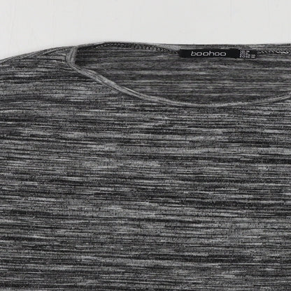 Boohoo Womens Grey   Basic T-Shirt Size 10