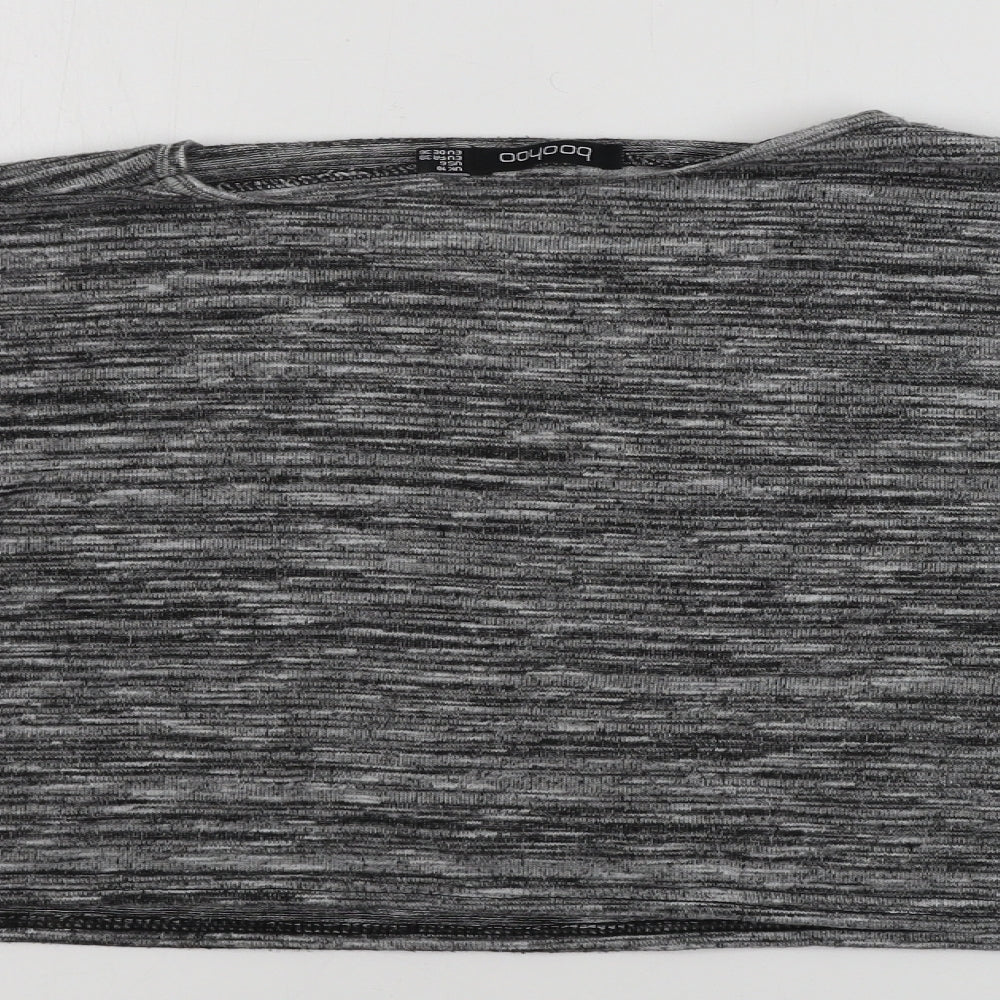 Boohoo Womens Grey   Basic T-Shirt Size 10