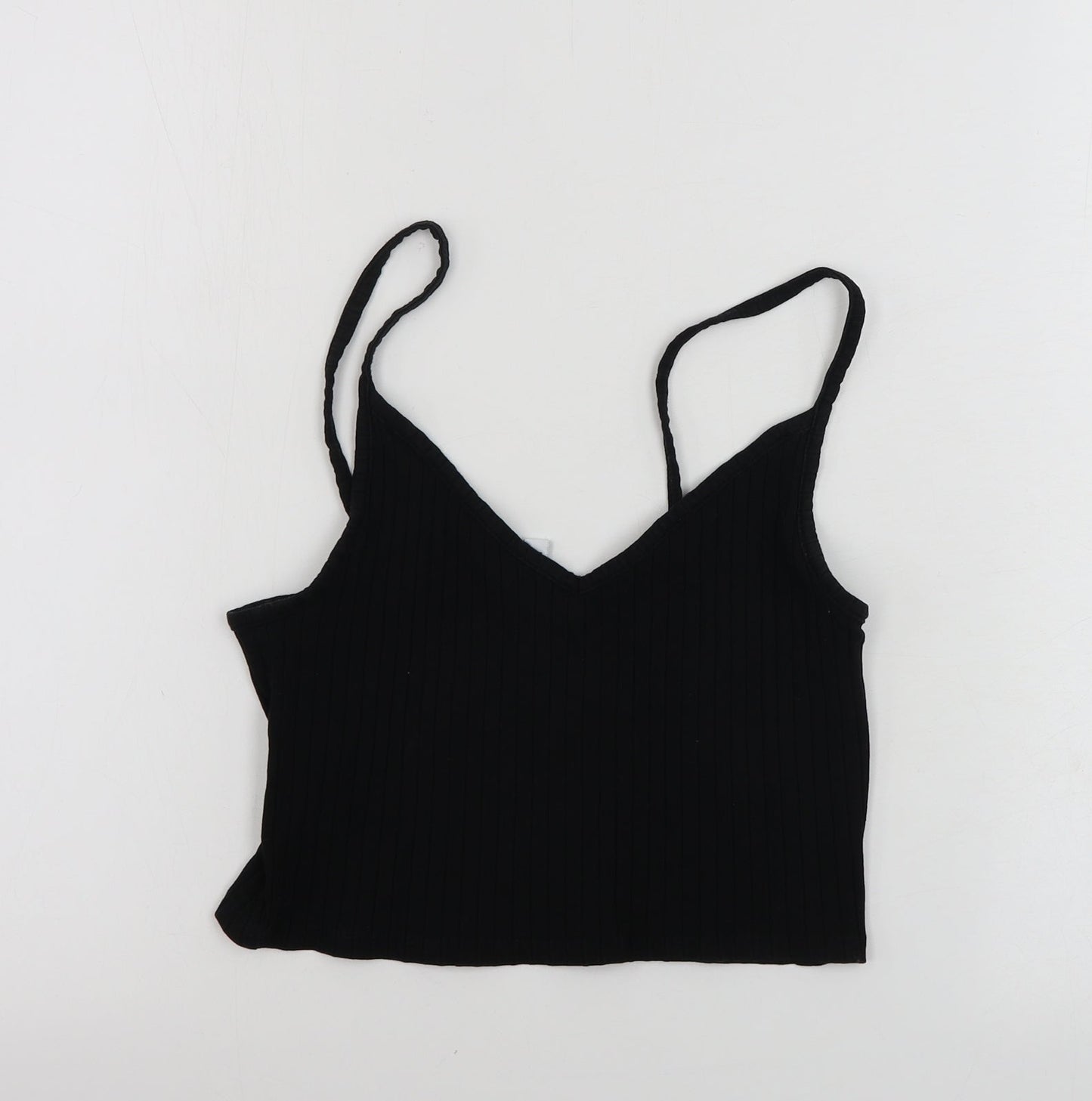 Womens UK Size S H&M Black Basic Tank