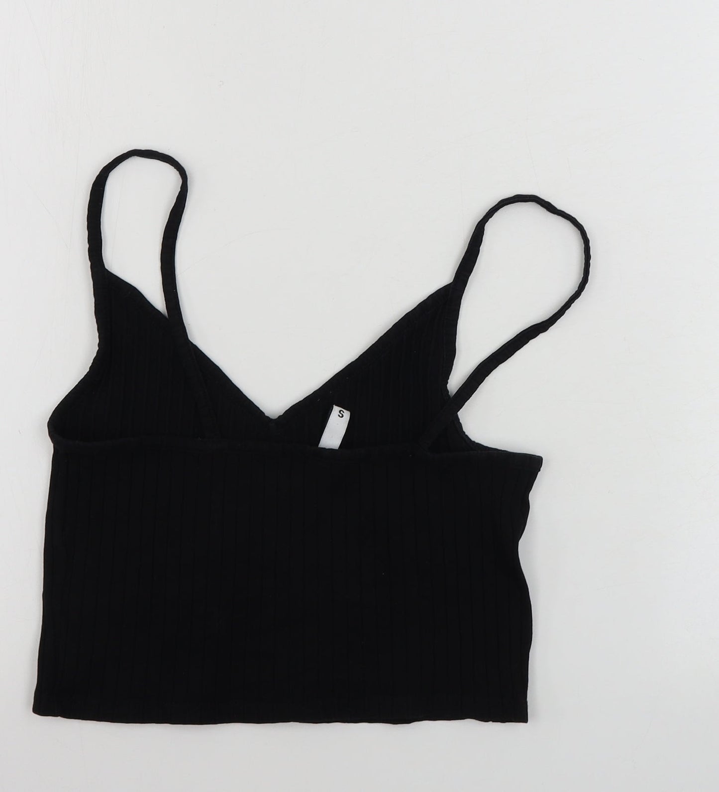 Womens UK Size S H&M Black Basic Tank