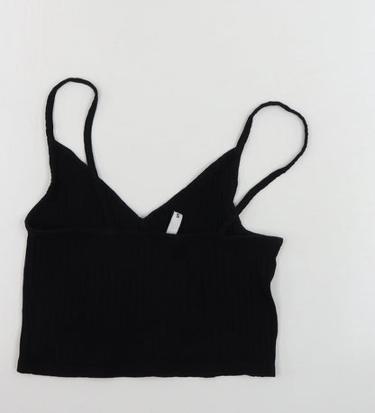 Womens UK Size S H&M Black Basic Tank