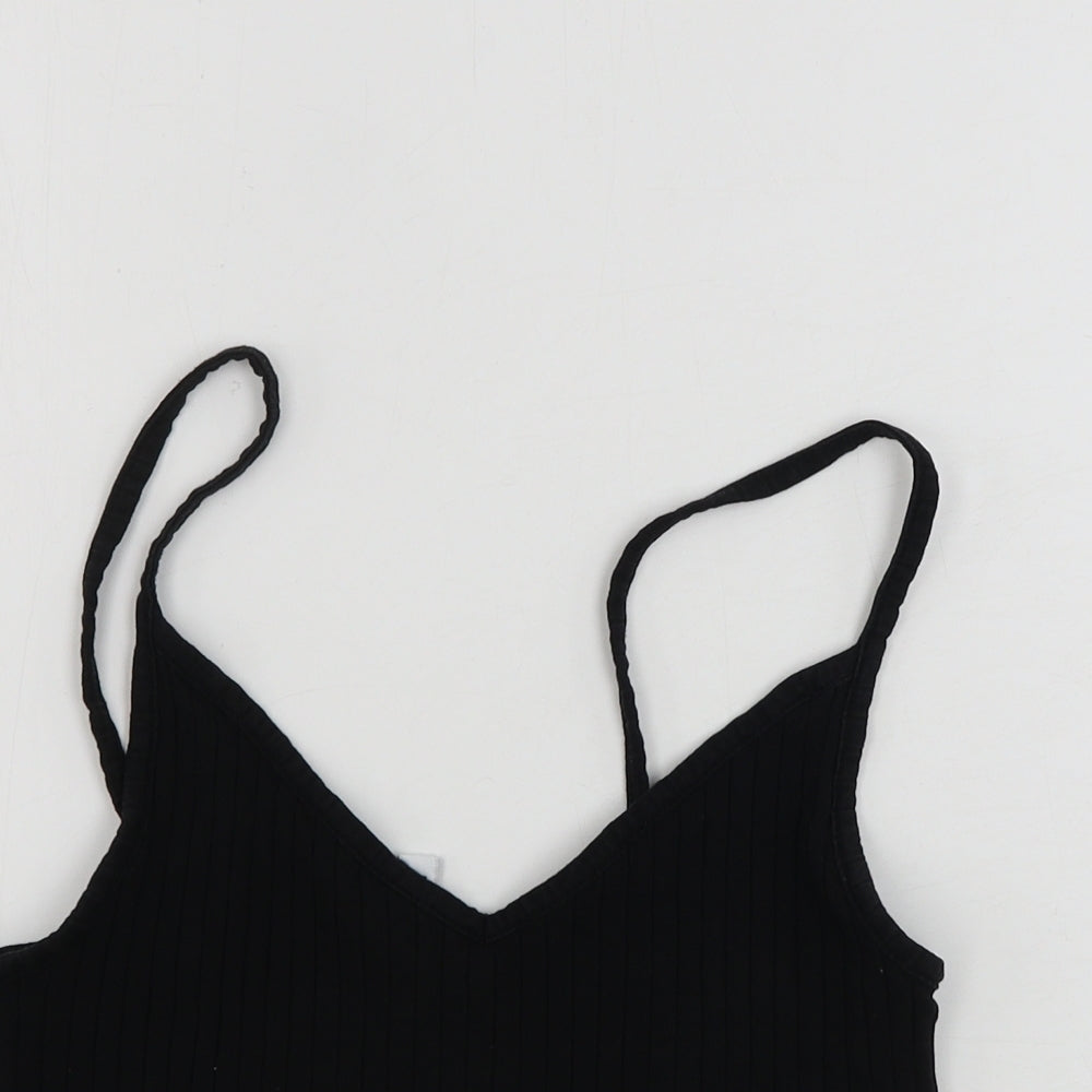 Womens UK Size S H&M Black Basic Tank