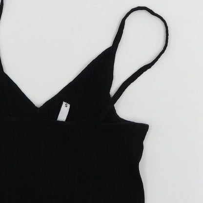 Womens UK Size S H&M Black Basic Tank