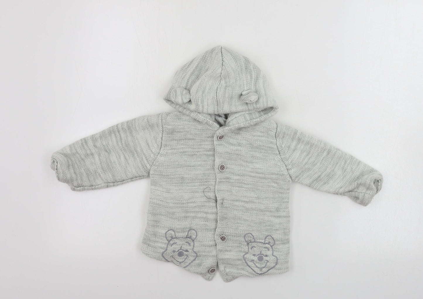 George  Boys Grey Ombré  Jacket Coat Size 18-24 Months  - disney