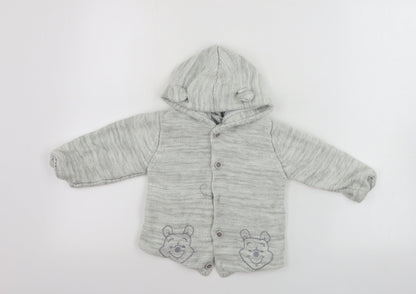 George  Boys Grey Ombré  Jacket Coat Size 18-24 Months  - disney