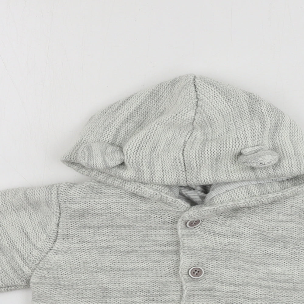 George  Boys Grey Ombré  Jacket Coat Size 18-24 Months  - disney