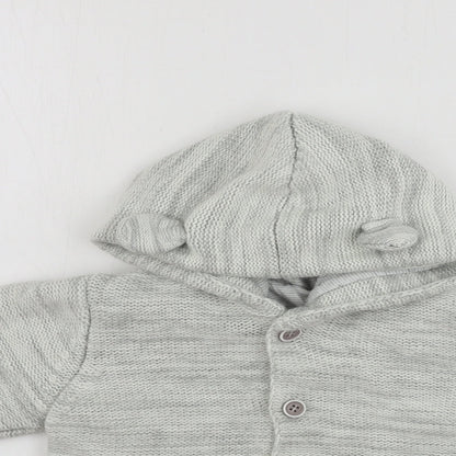 George  Boys Grey Ombré  Jacket Coat Size 18-24 Months  - disney