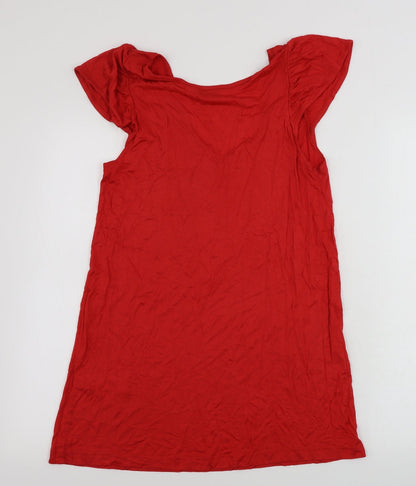 Womens UK Size M French Connection Red Basic Tank