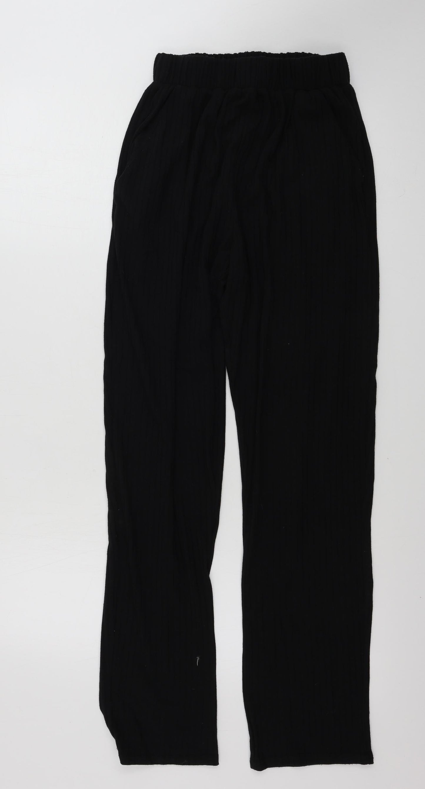 Womens UK Size M New Look Regular Fit  Black Trousers