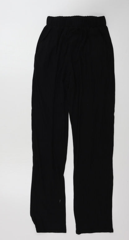 Womens UK Size M New Look Regular Fit  Black Trousers
