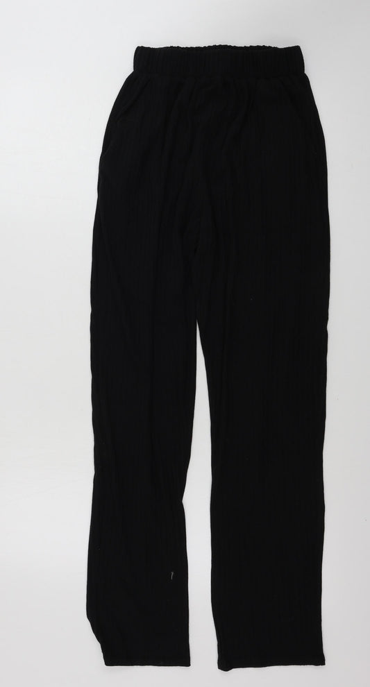Womens UK Size M New Look Regular Fit  Black Trousers