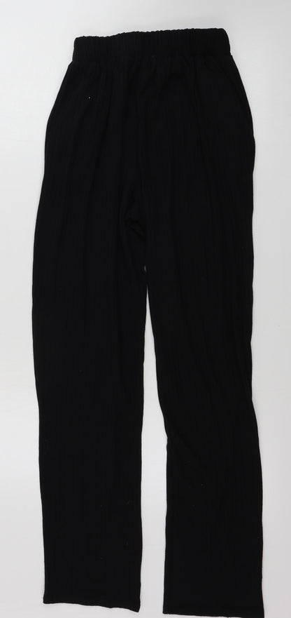 Womens UK Size M New Look Regular Fit  Black Trousers