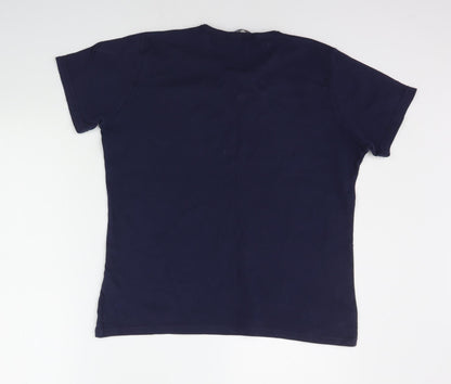 EWM Womens Blue   Basic T-Shirt Size L