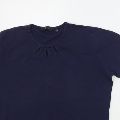 EWM Womens Blue   Basic T-Shirt Size L