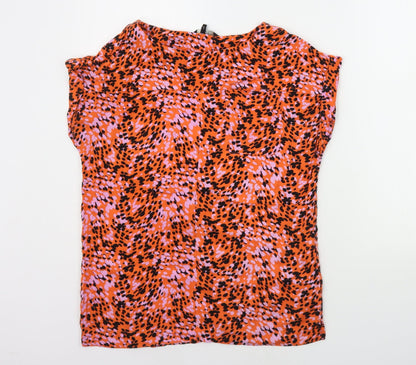Womens UK Size 6 NEXT Orange Basic T-Shirt