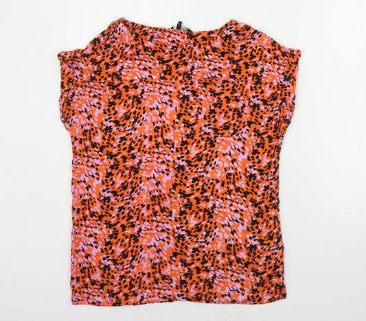 Womens UK Size 6 NEXT Orange Basic T-Shirt