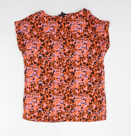 Womens UK Size 6 NEXT Orange Basic T-Shirt