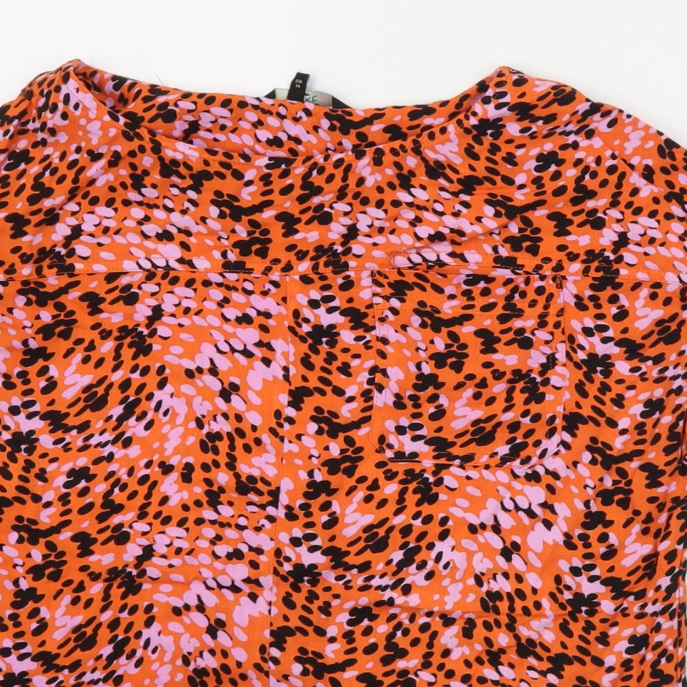 Womens UK Size 6 NEXT Orange Basic T-Shirt