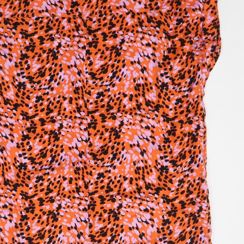 Womens UK Size 6 NEXT Orange Basic T-Shirt