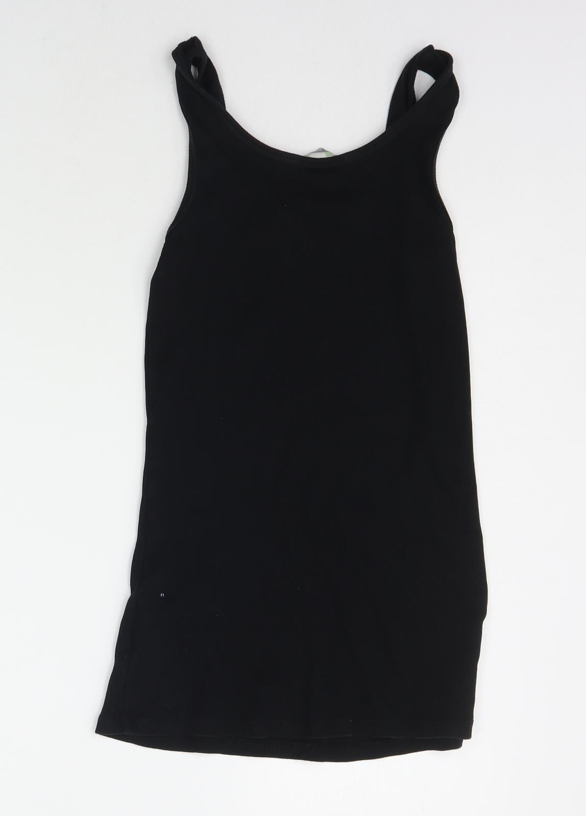 Womens UK Size 12 Marks and Spencer Black Basic Tank