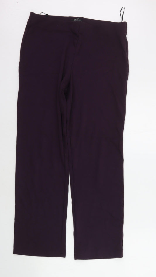 Womens UK Size 12 Papaya Regular Fit Jegging Purple Trousers