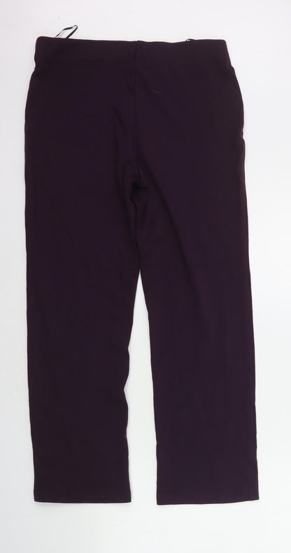 Womens UK Size 12 Papaya Regular Fit Jegging Purple Trousers
