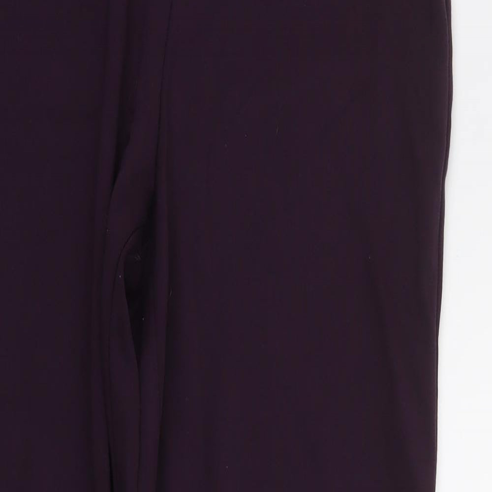 Womens UK Size 12 Papaya Regular Fit Jegging Purple Trousers