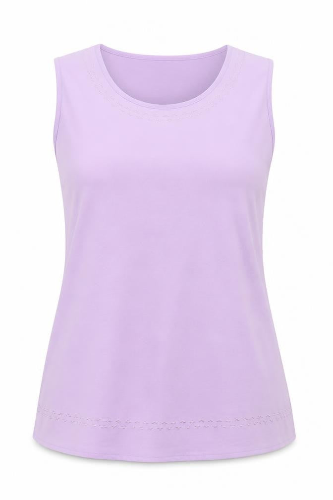 AMARANTO Womens Purple   Basic T-Shirt Size 16