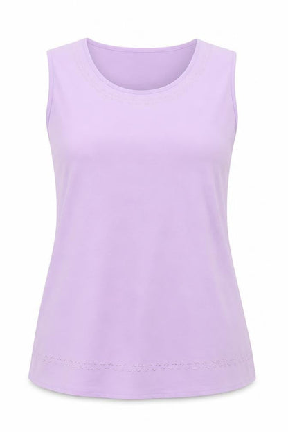 AMARANTO Womens Purple   Basic T-Shirt Size 16