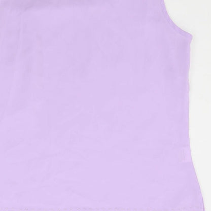 AMARANTO Womens Purple   Basic T-Shirt Size 16