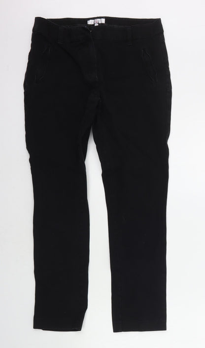 JASPER CORAN Womens Black   Straight Jeans Size 10 L24 in