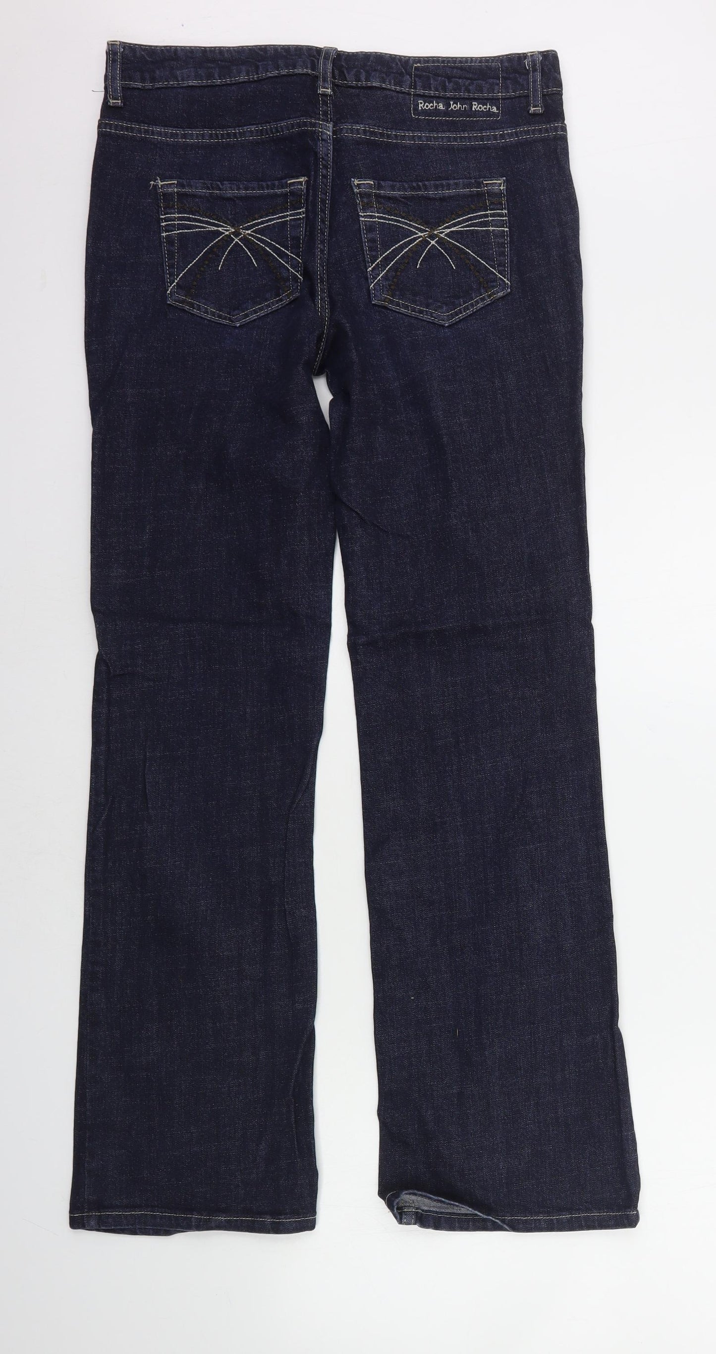 Debenhams Womens Blue   Straight Jeans Size 10 L28 in