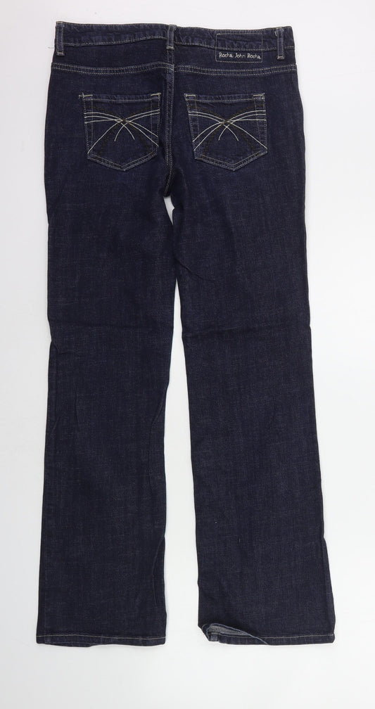 Debenhams Womens Blue   Straight Jeans Size 10 L28 in