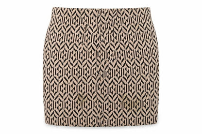 Atmosphere Womens Beige Geometric  A-Line Skirt Size 16