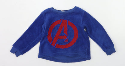 Matalan Boys Blue   Pullover Jumper Size 2-3 Years  - AVENGERS