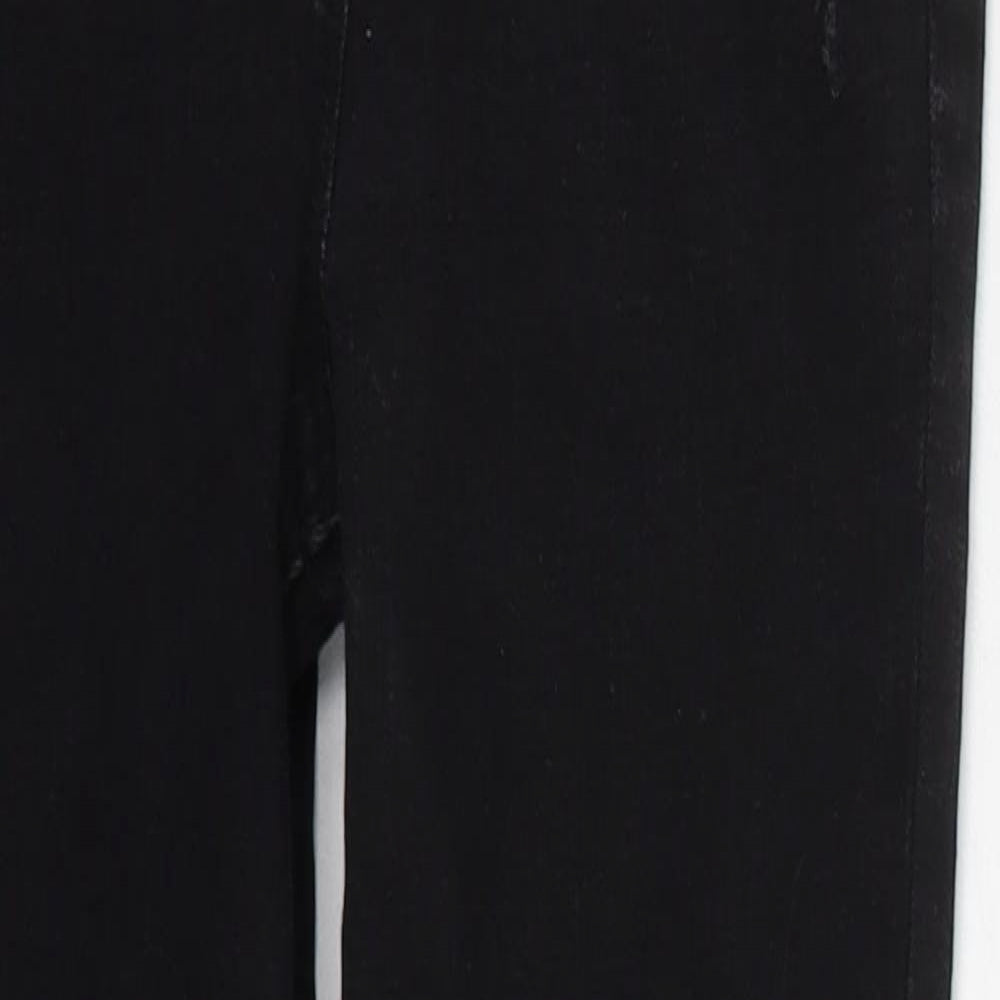 Matalan Girls Black   Skinny Jeans Size 9 Years - DISTRESSED