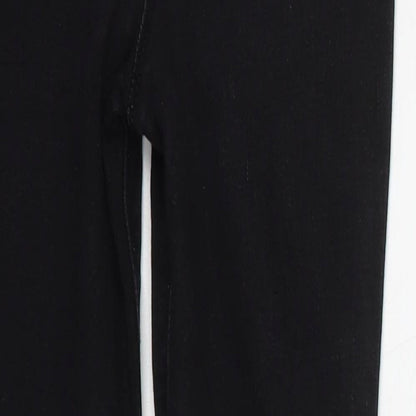 Matalan Girls Black   Skinny Jeans Size 9 Years - DISTRESSED