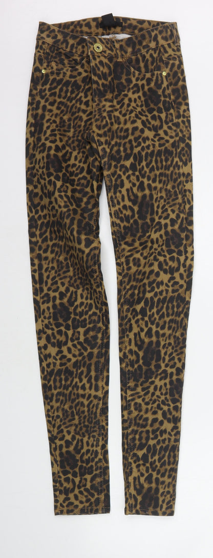 Womens UK Size 6 H&M Regular Fit  Orange Trousers