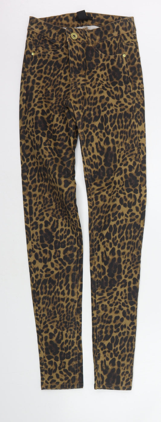 Womens UK Size 6 H&M Regular Fit  Orange Trousers