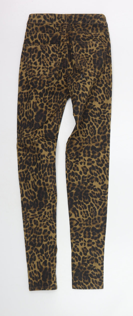 Womens UK Size 6 H&M Regular Fit  Orange Trousers