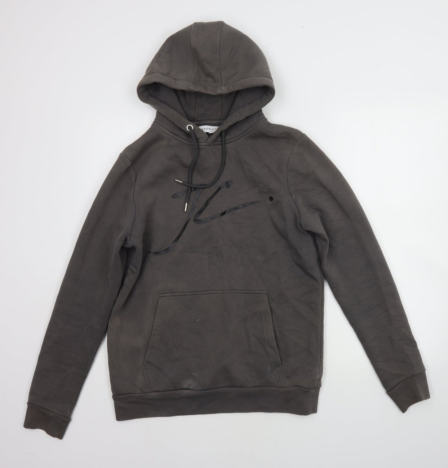 Mens UK Size S Jameson Carter Grey Pullover Hoodie