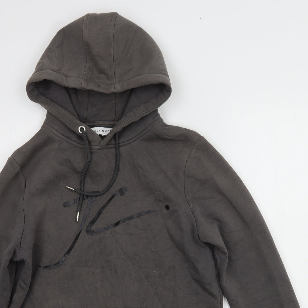 Mens UK Size S Jameson Carter Grey Pullover Hoodie