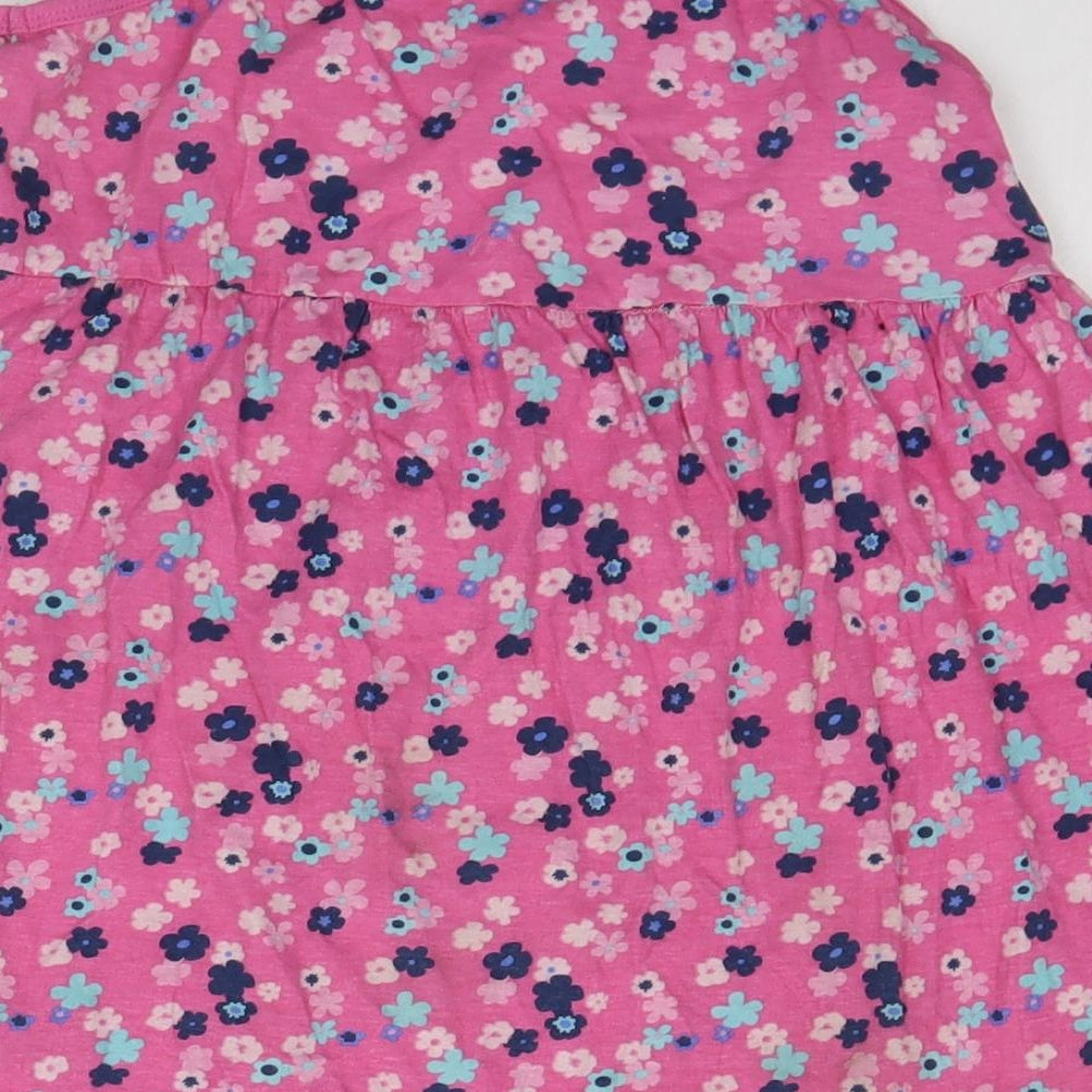 Board Angels Girls Pink Floral  Basic Tank Size 9-10 Years